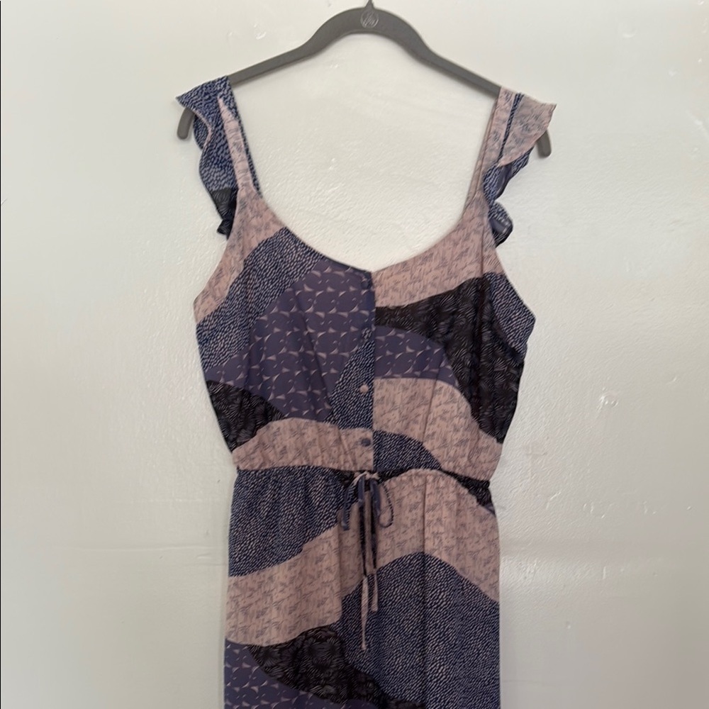 BB Dakota All Mixed Up Ruffle Sleeve Dress, Sz M - Picture 4 of 10